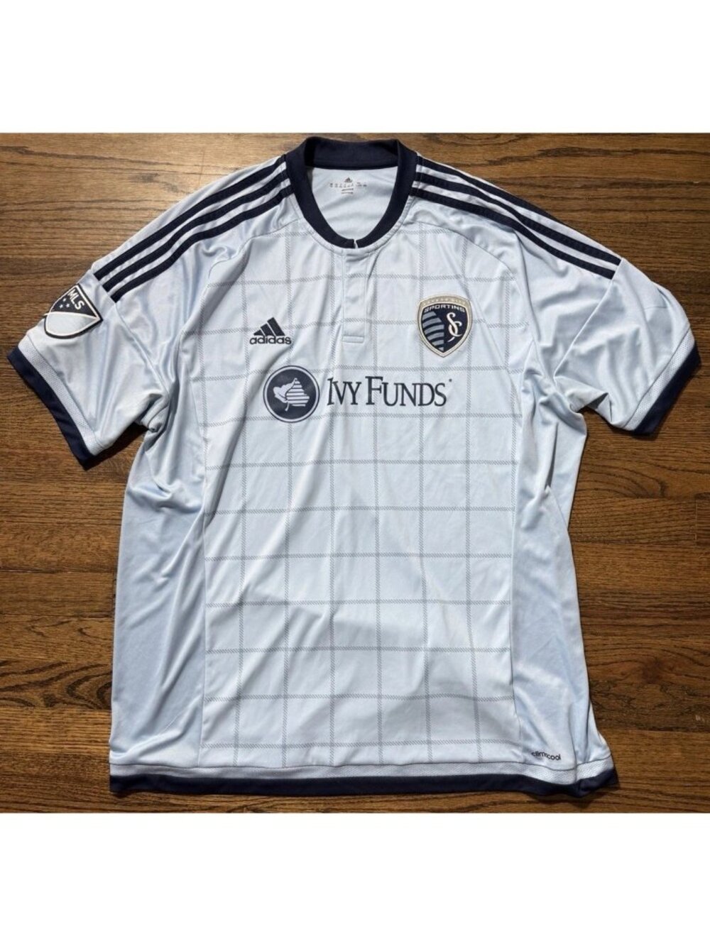 Adidas Sporting Kansas City KC 2015/2016 MLS Home Soccer Jersey Kit Men’s XXL